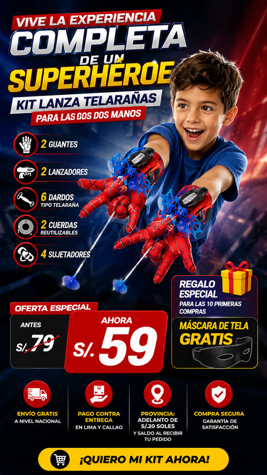 GUANTES LANZATELARAÑA
