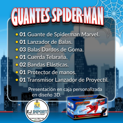 GUANTES DE SPIDERMAN